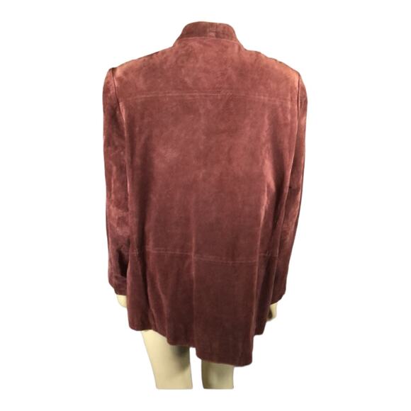 Vintage-Iconic Stan Herman-Suede Leather pink Washable Jacket size XL - Picture 11 of 12